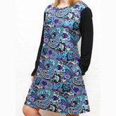 Paisley Long Sleeve Dress with Pockets